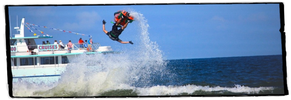 No-Handed Barrel Roll at Wavedaze Freeride in Virginia Beach